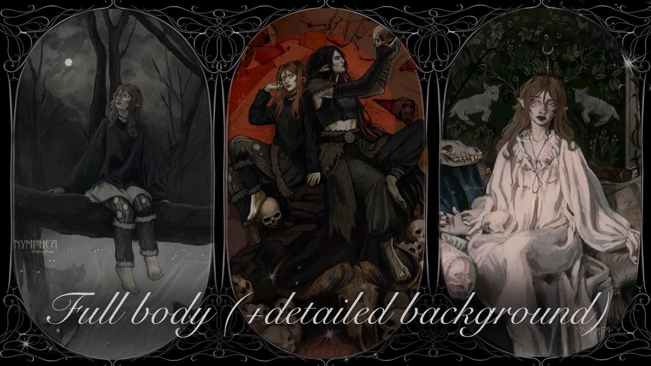 Full body: 275$ (+detailed background)